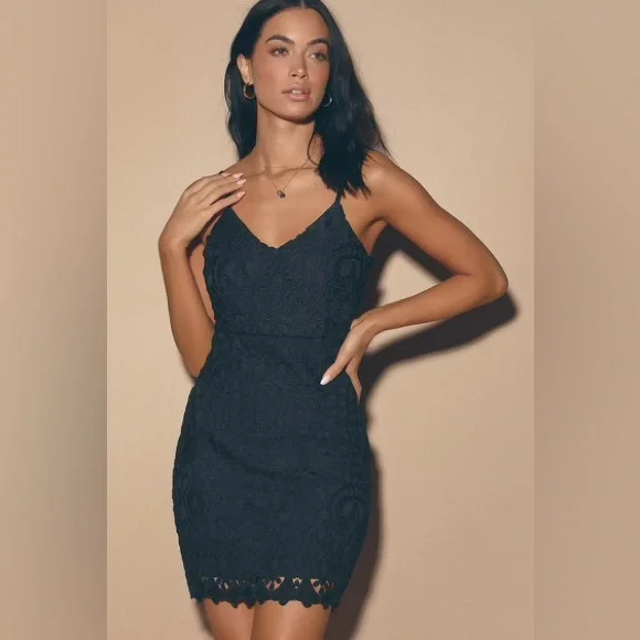 Lulu black mini dress